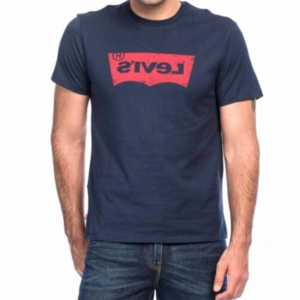 💖MEGA SALE💖Levi’s Men's Graphic Set-in Neck blue 177830199 M/L/XL Size Cotton